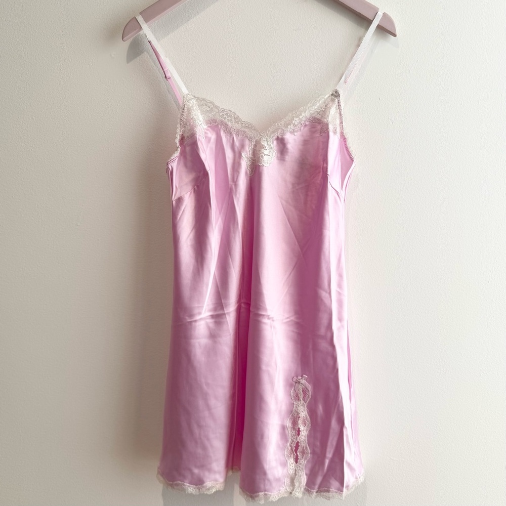 VICTORIA’S SECRET | NWT Satin Lace Slip Dress Nightgown Purple Lavender S